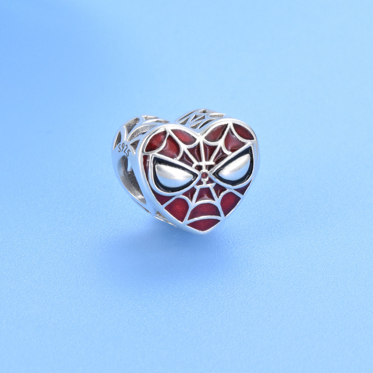 S925 sterling silver beaded DIY pendant spider web - Image 2