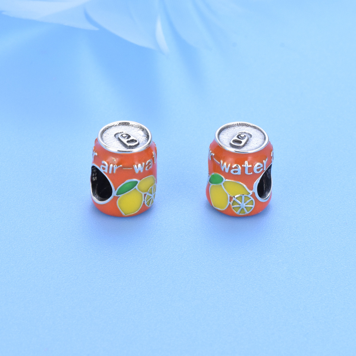 S925 sterling silver beaded DIY pendant can - Image 2