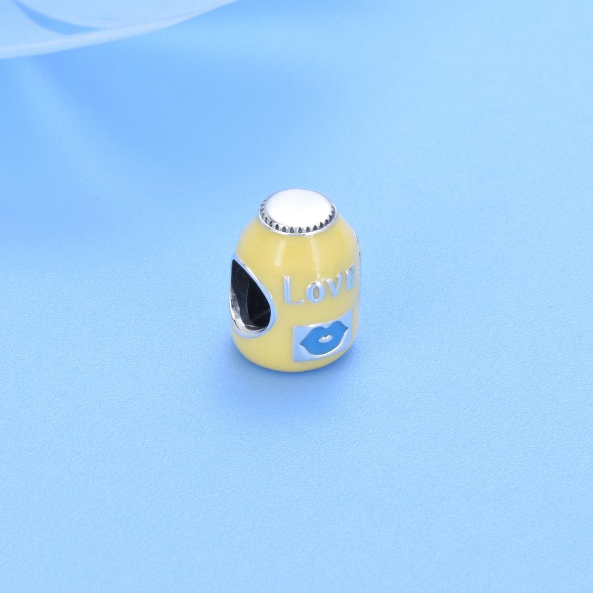 S925 Sterling Silver Beaded DIY Pendant Drink Bottle - Image 2