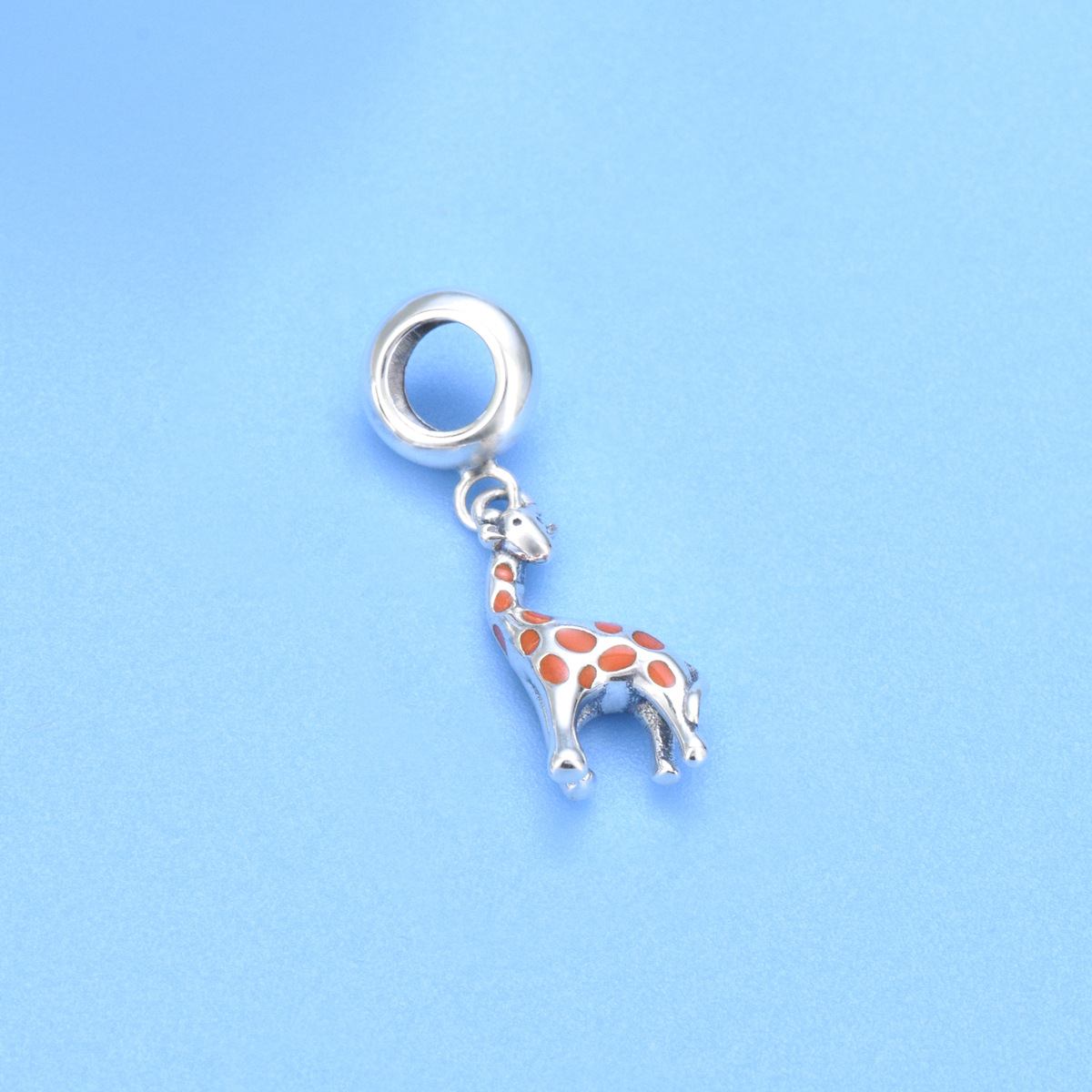 S925 sterling silver beaded DIY pendant giraffe - Image 2