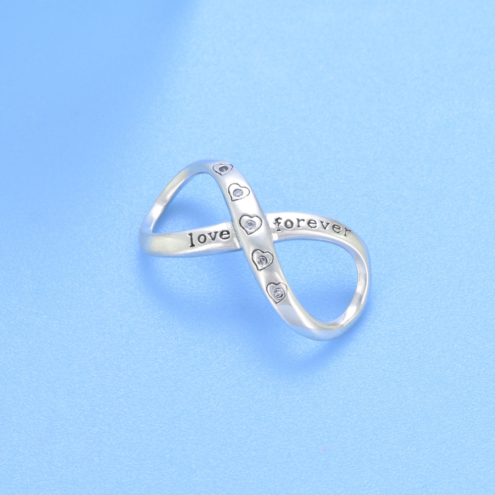 S925 sterling silver beaded DIY pendant love heart 8 figures - Image 2