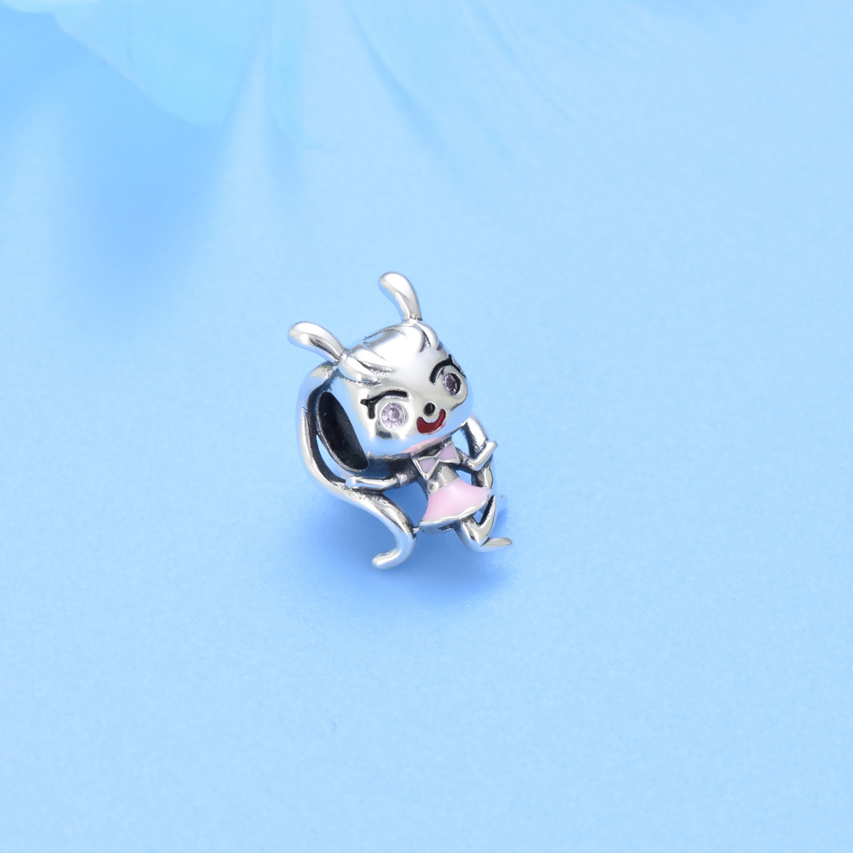 S925 sterling silver bead DIY pendant for little girl - Image 2