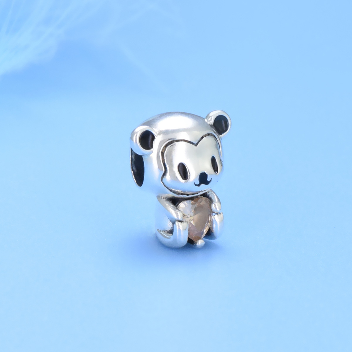 S925 sterling silver bead DIY pendant monkey - Image 2