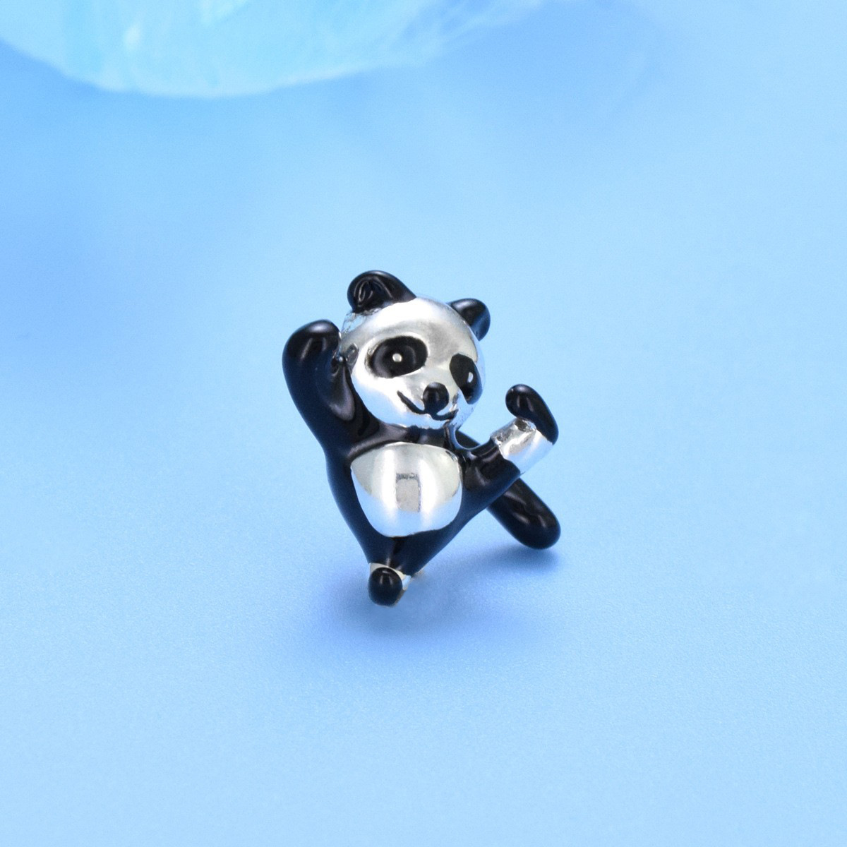 S925 sterling silver bead DIY pendant panda - Image 2