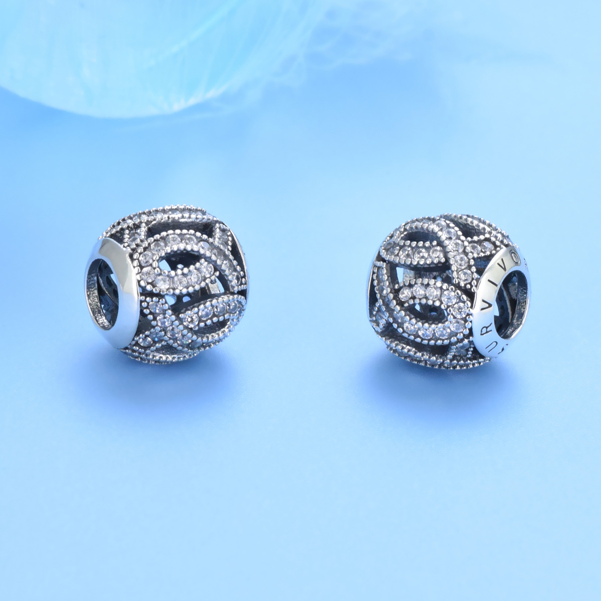 S925 sterling silver bead DIY pendant - Image 4