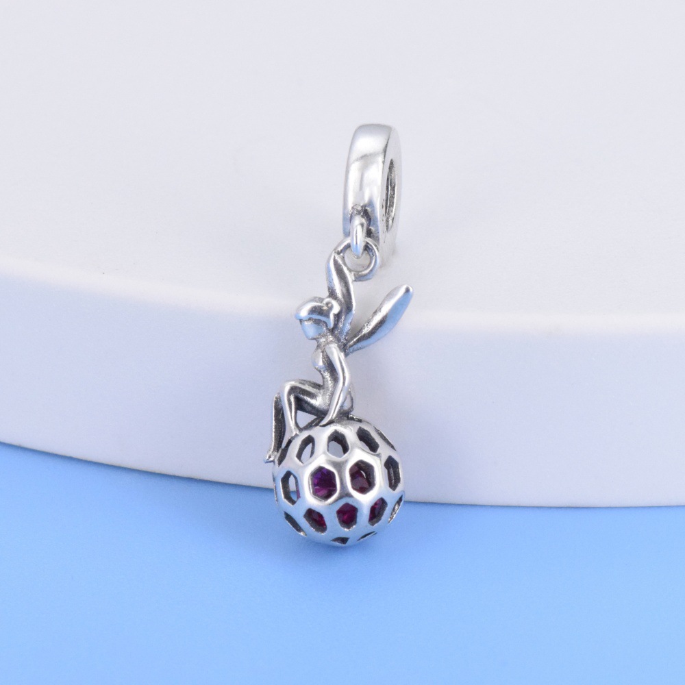 S925 Sterling Silver Beaded DIY Pendant Angel - Image 3