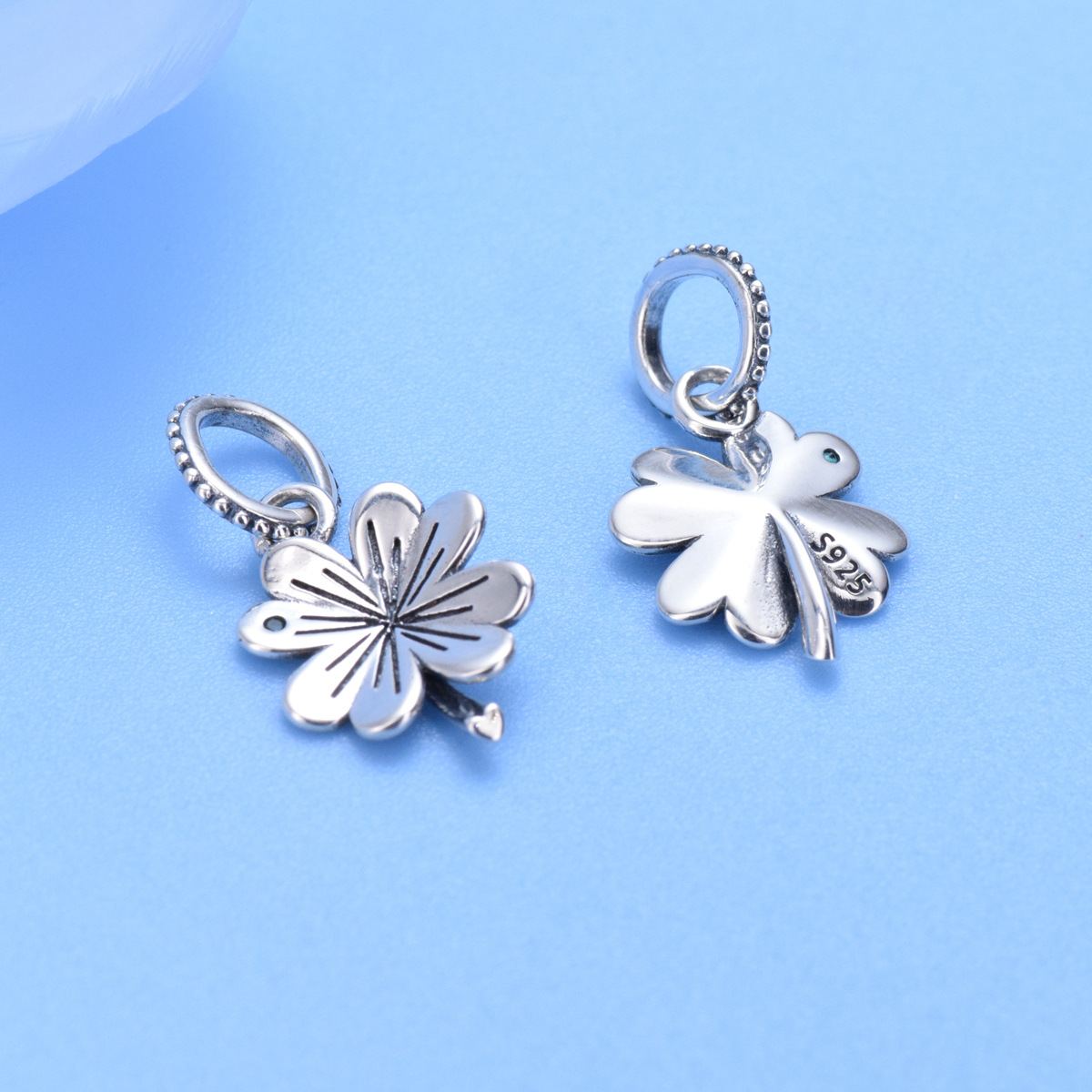 S925 Sterling Silver Beaded DIY Pendant Daisy - Image 3