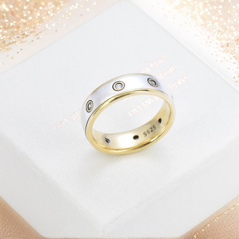 S925 sterling silver couple ring - Image 2