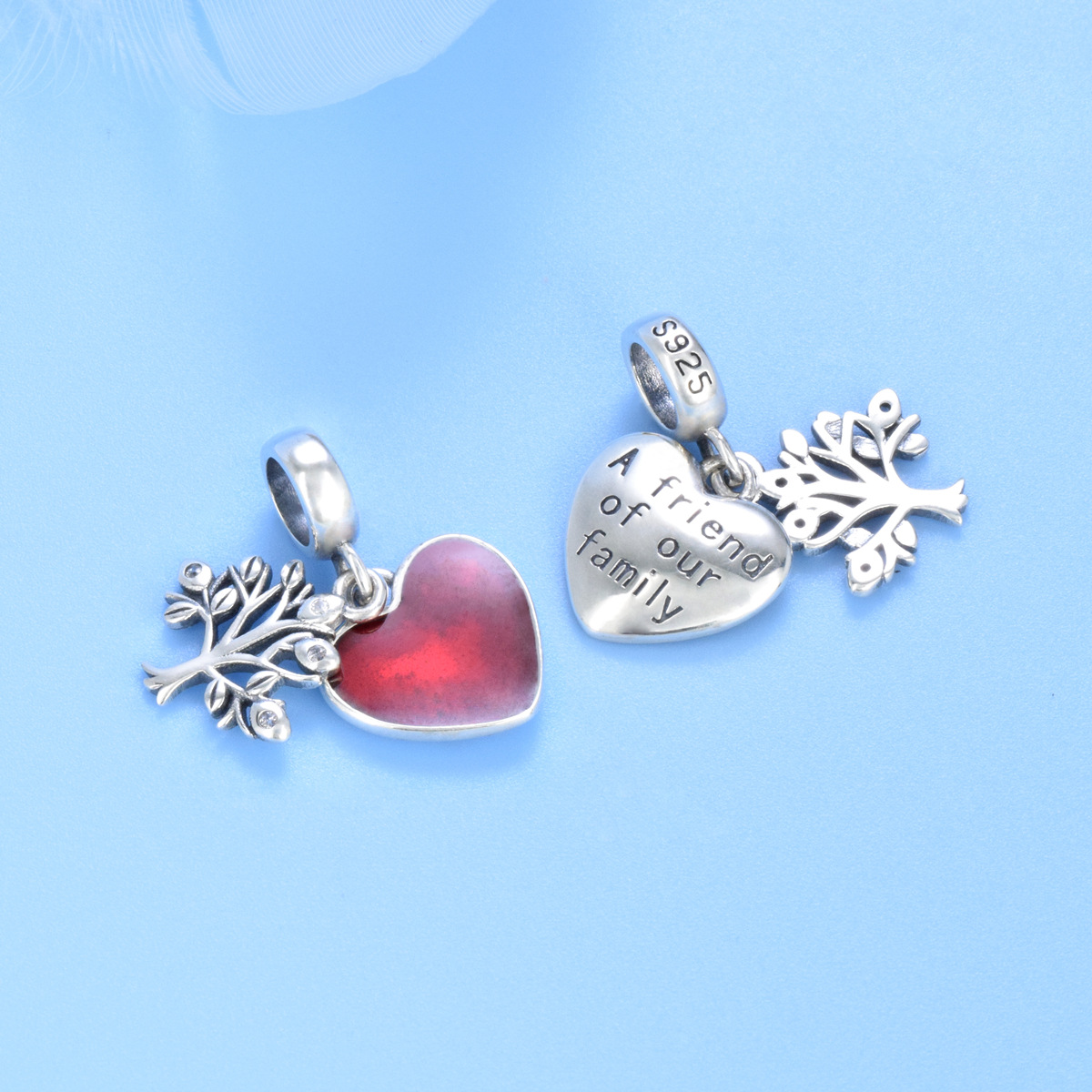 S925 Sterling Silver Beaded DIY Pendant Tree of Life - Image 3