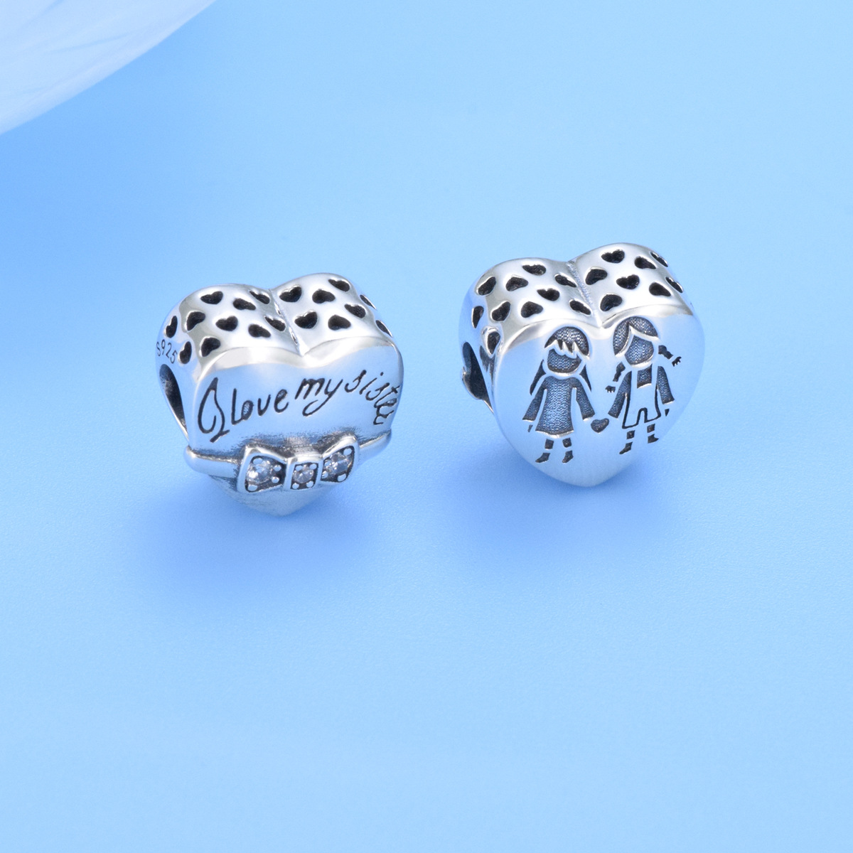 S925 sterling silver beaded DIY pendant - Image 4