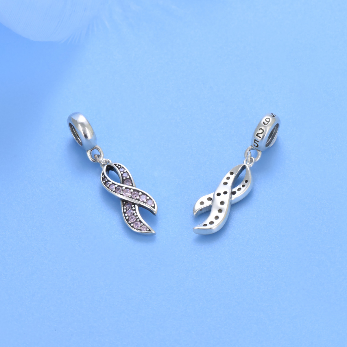 S925 sterling silver bead DIY pendant - Image 3