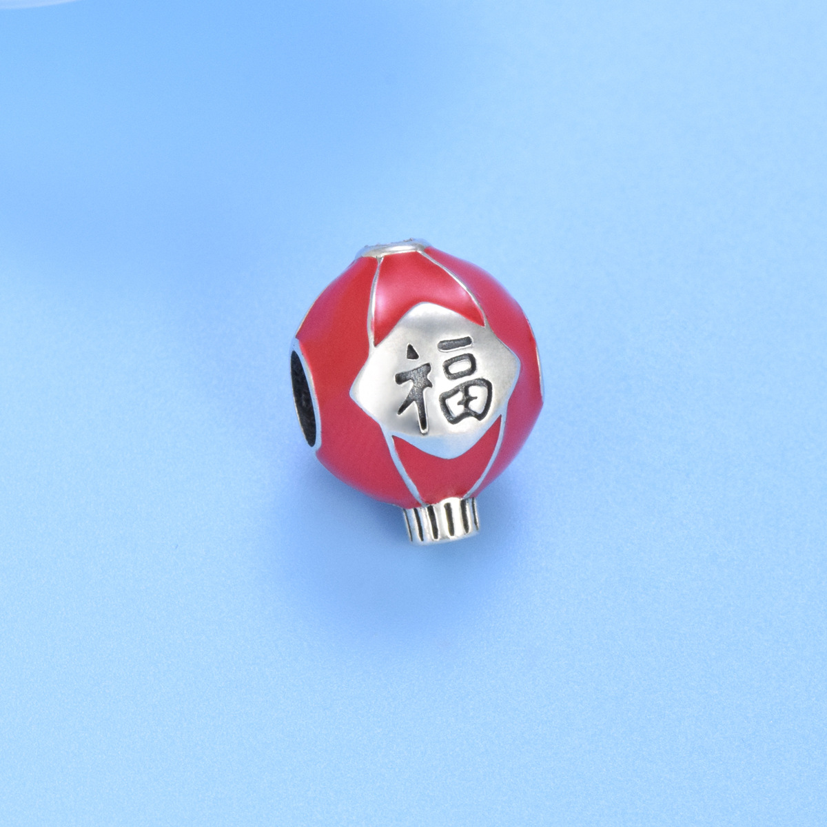 S925 sterling silver bead DIY pendant lantern - Image 3