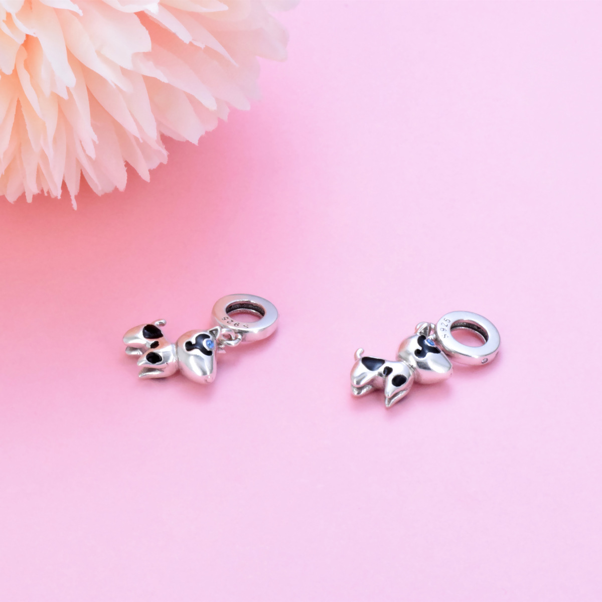 S925 sterling silver bead DIY pendant for puppies - Image 3