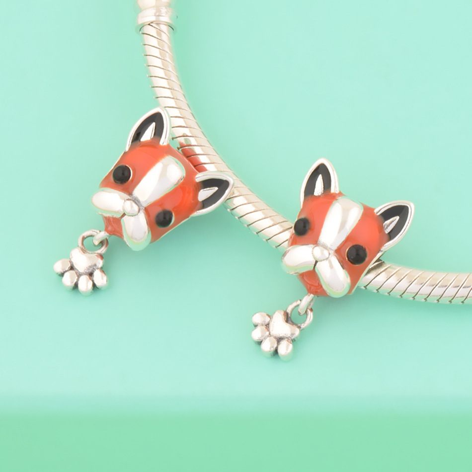 S925 sterling silver bead DIY pendant for puppies - Image 3