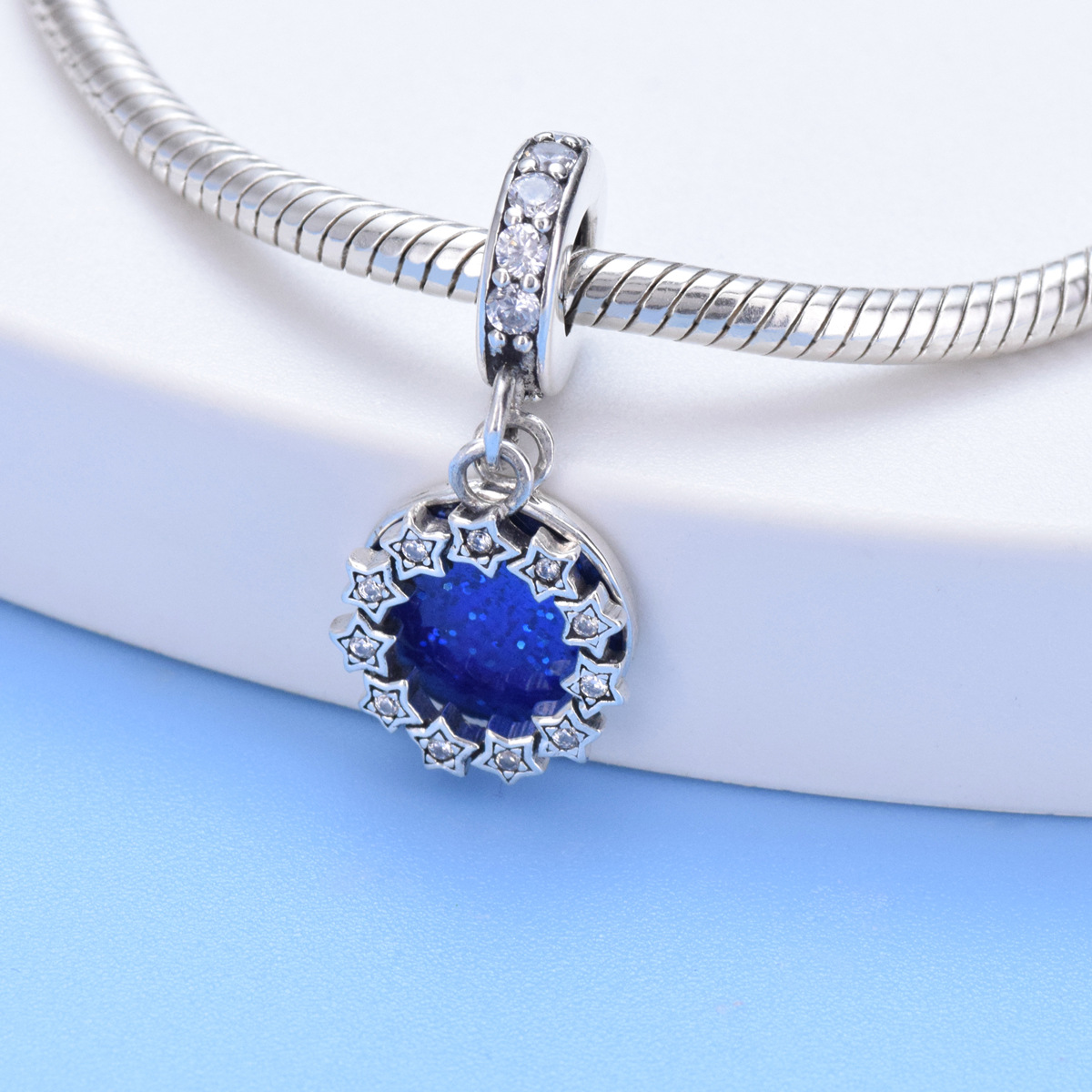 S925 sterling silver beaded DIY pendant galaxy - Image 4