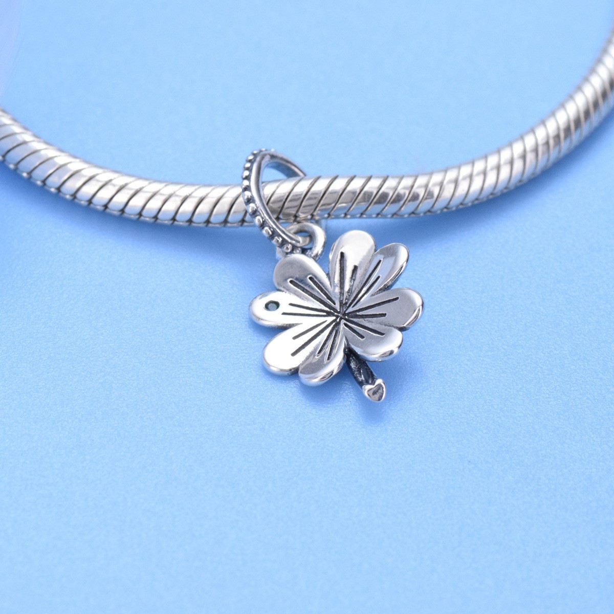 S925 Sterling Silver Beaded DIY Pendant Daisy - Image 4