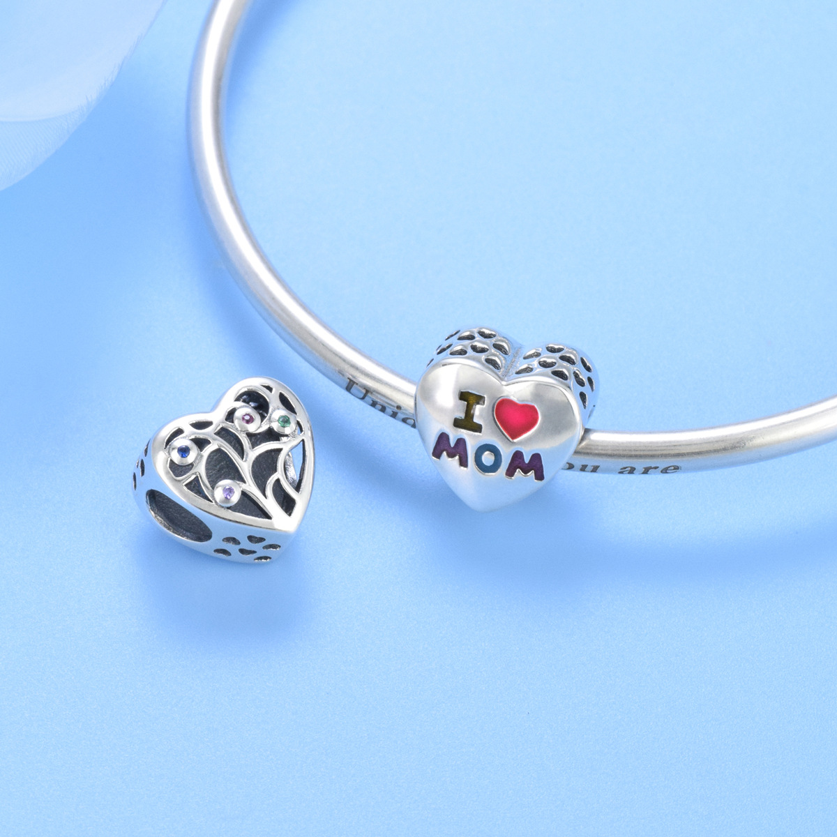 S925 Sterling Silver Beaded DIY Pendant Tree of Life - Image 4