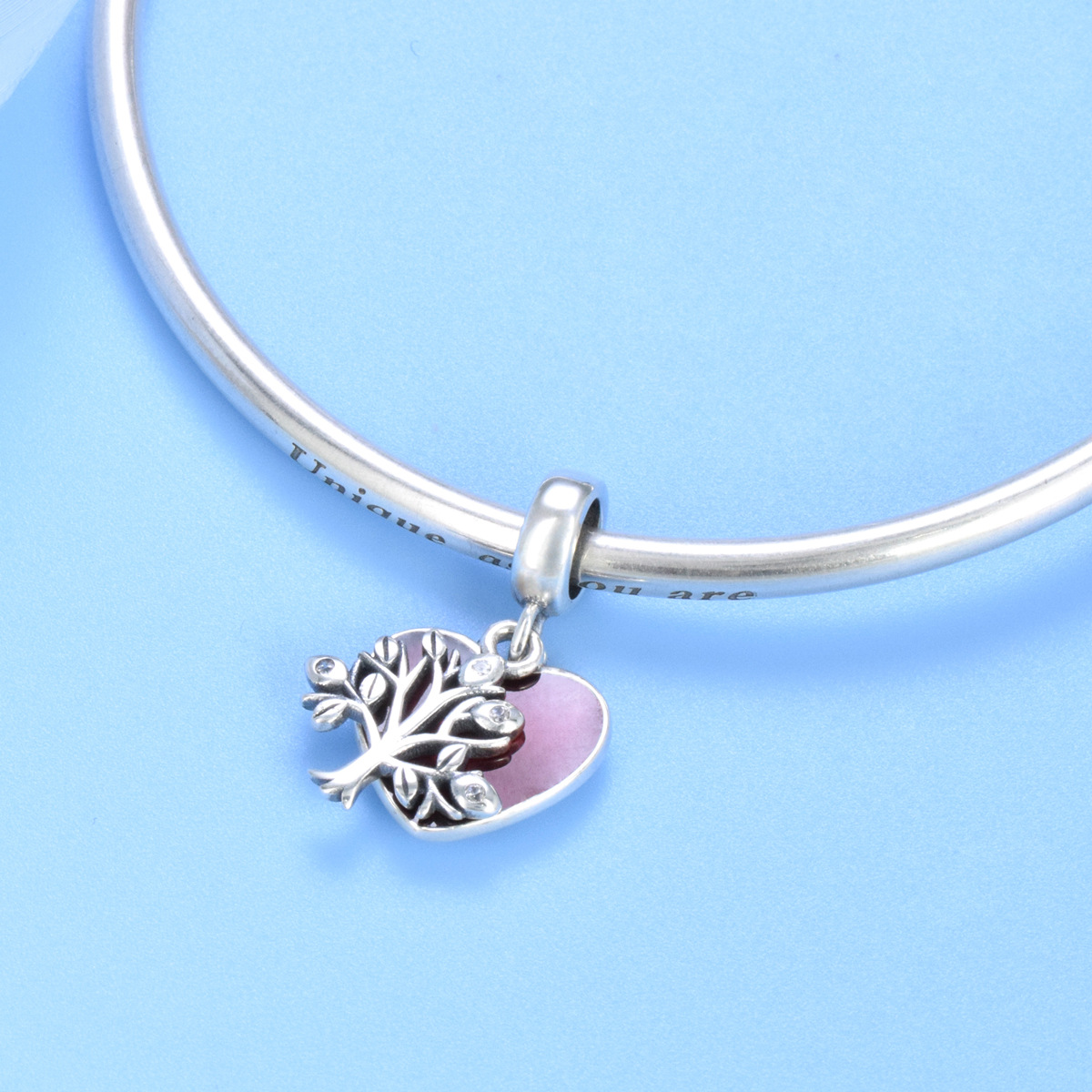 S925 Sterling Silver Beaded DIY Pendant Tree of Life - Image 4