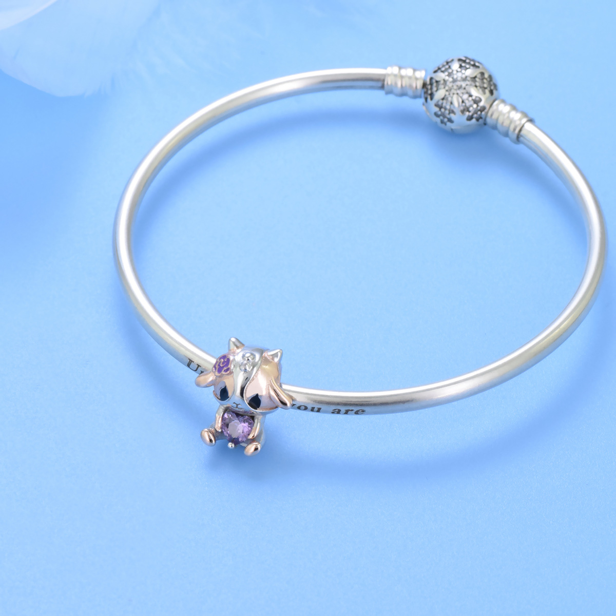 S925 sterling silver bead DIY pendant for small cows - Image 4