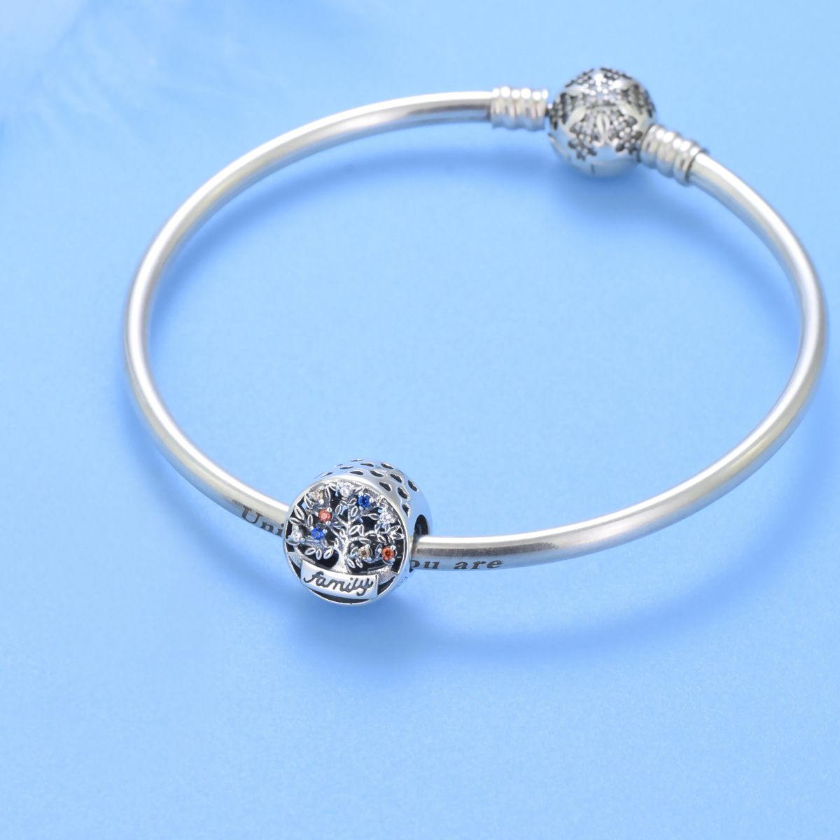 S925 Pure Silver Bead DIY Pendant Family Tree - Image 4