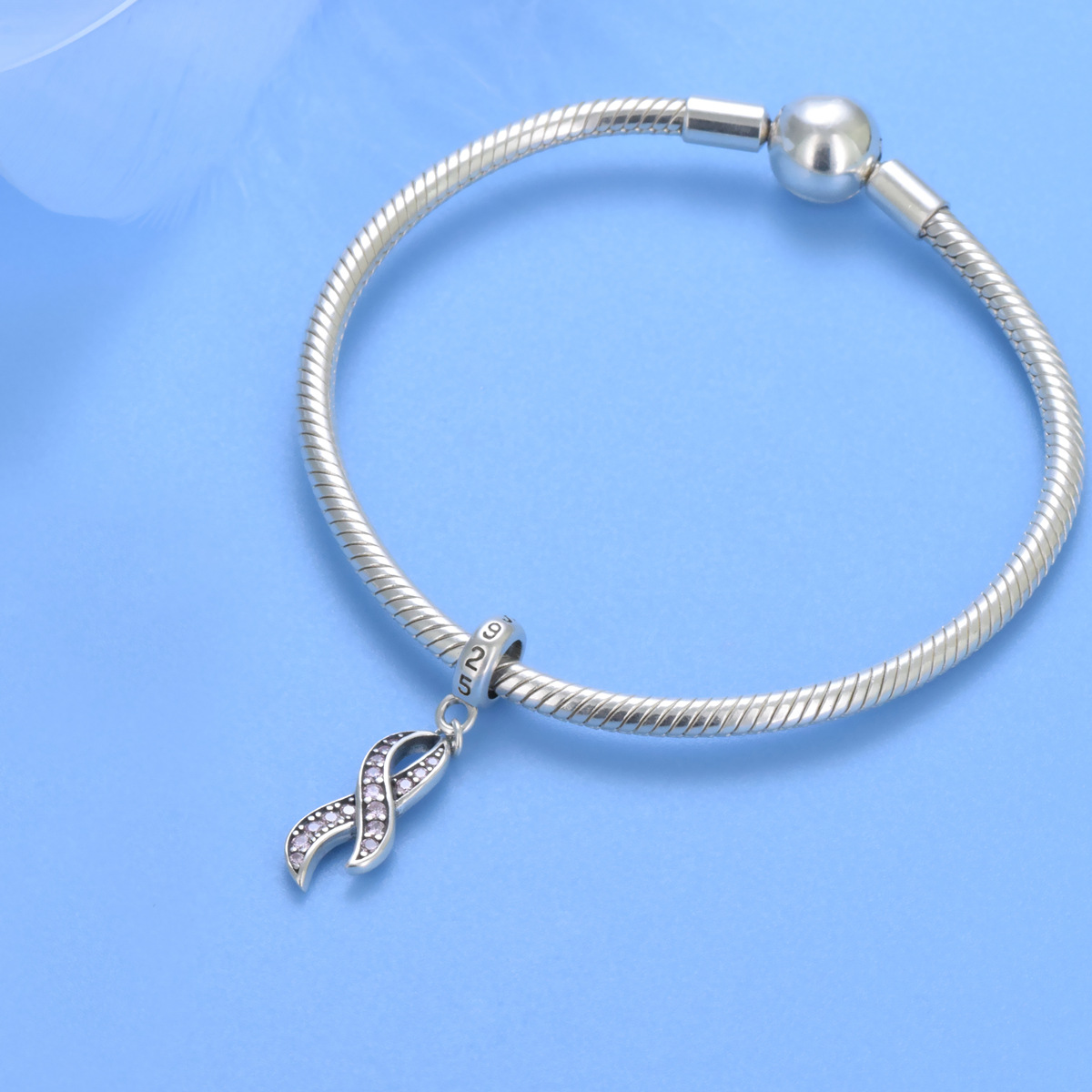 S925 sterling silver bead DIY pendant - Image 4