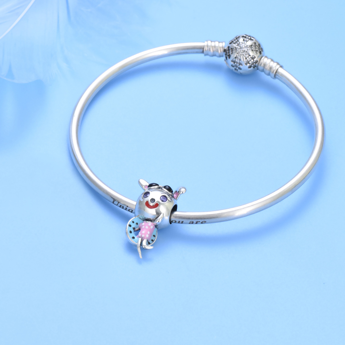 S925 sterling silver bead DIY pendant - Image 4