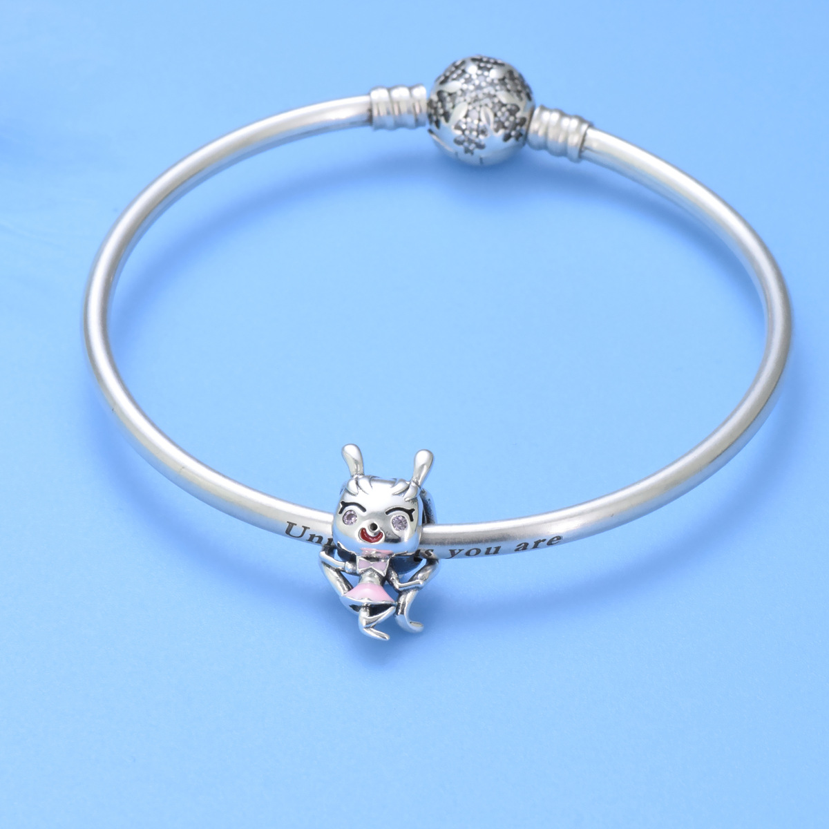 S925 sterling silver bead DIY pendant for little girl - Image 4