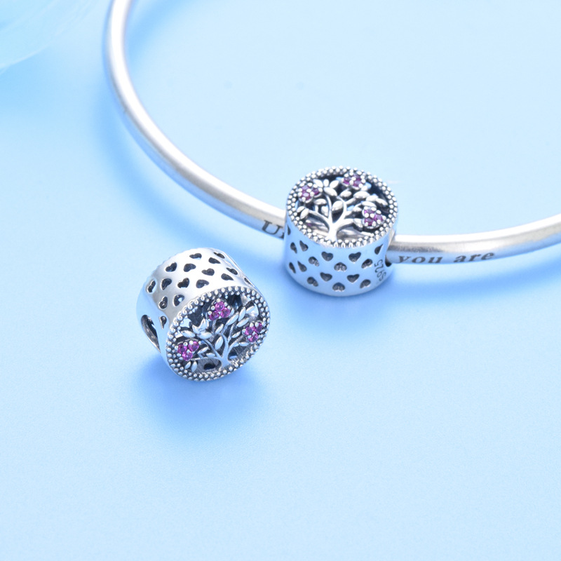 S925 Pure Silver Bead DIY Pendant Family Tree - Image 4