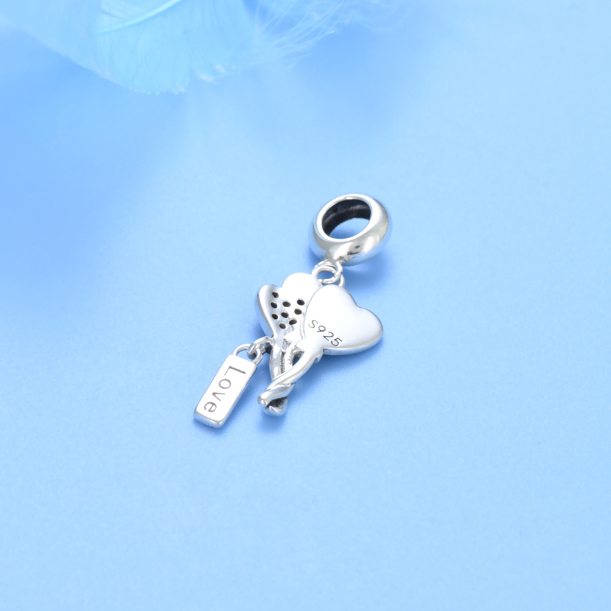 S925 sterling silver bead DIY pendant love balloon - Image 4