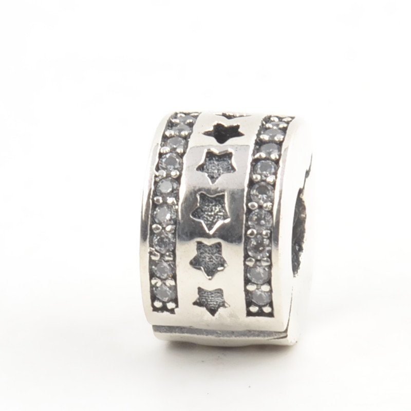 S925 sterling silver bead DIY pendant fixing buckle - Image 8