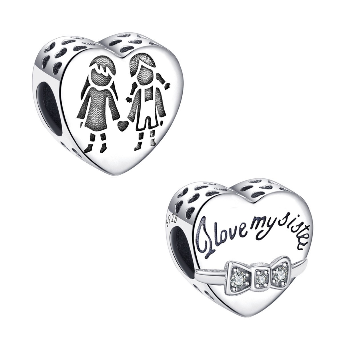 S925 sterling silver beaded DIY pendant - Image 2