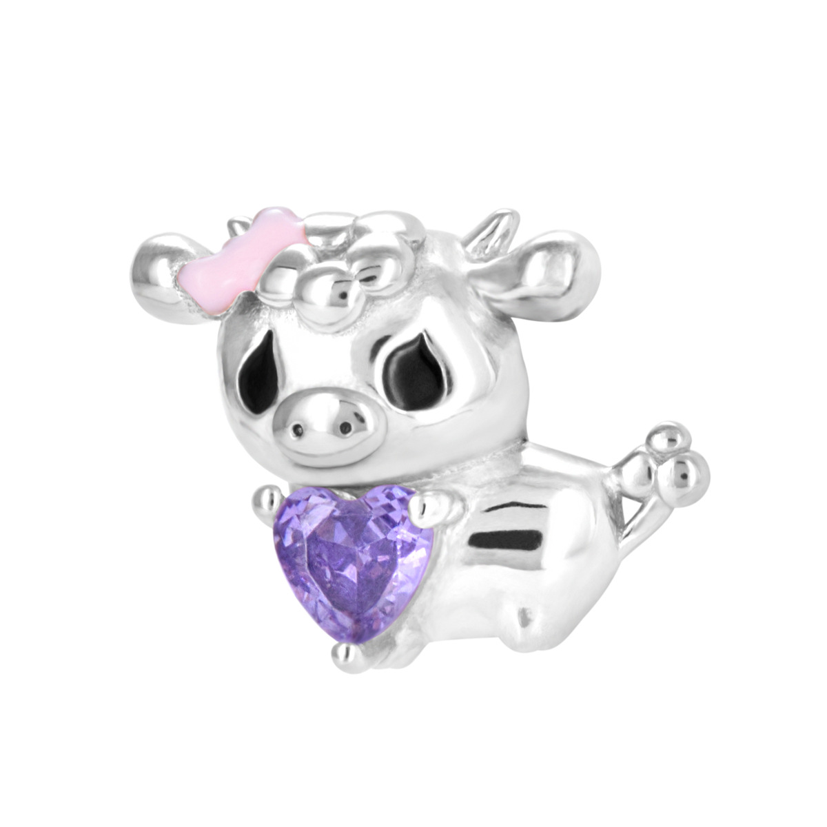 S925 sterling silver bead DIY pendant for calf - Image 3