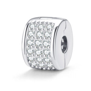 S925 sterling silver beaded DIY pendant buckle positioning beads