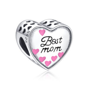 S925 sterling silver beaded DIY pendant love