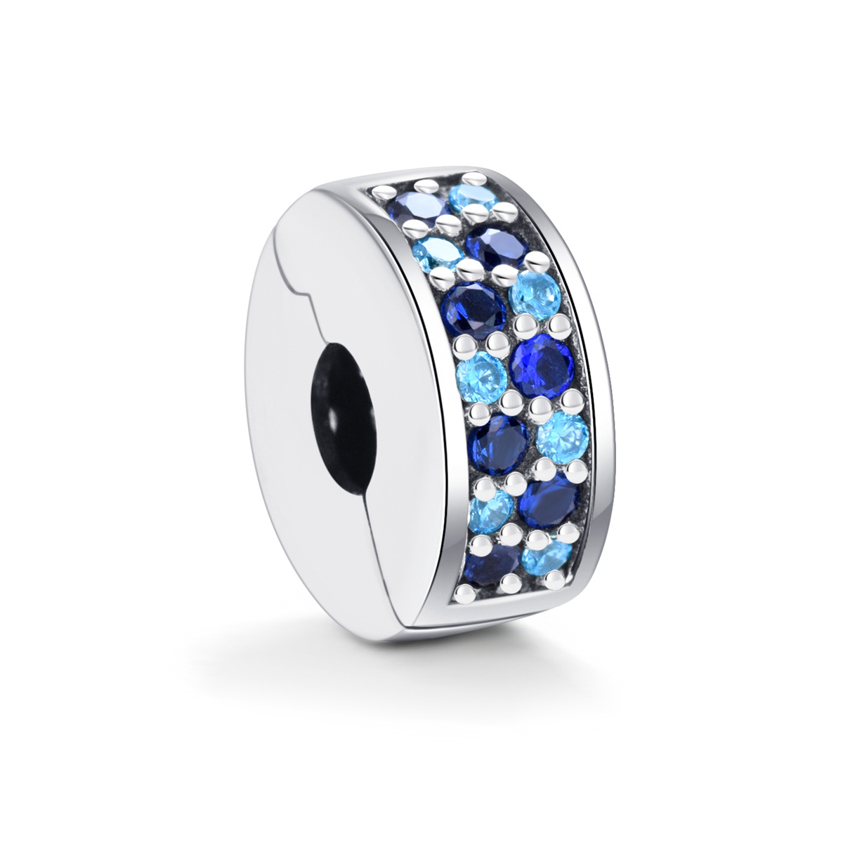 S925 sterling silver beaded DIY pendant with a buckle - Image 7