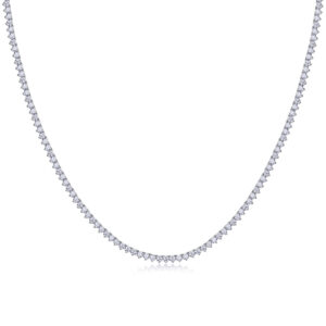 3.0mm Moissanite Tennis Necklace with Certificate S925 Sterling Silver Diamond Necklace