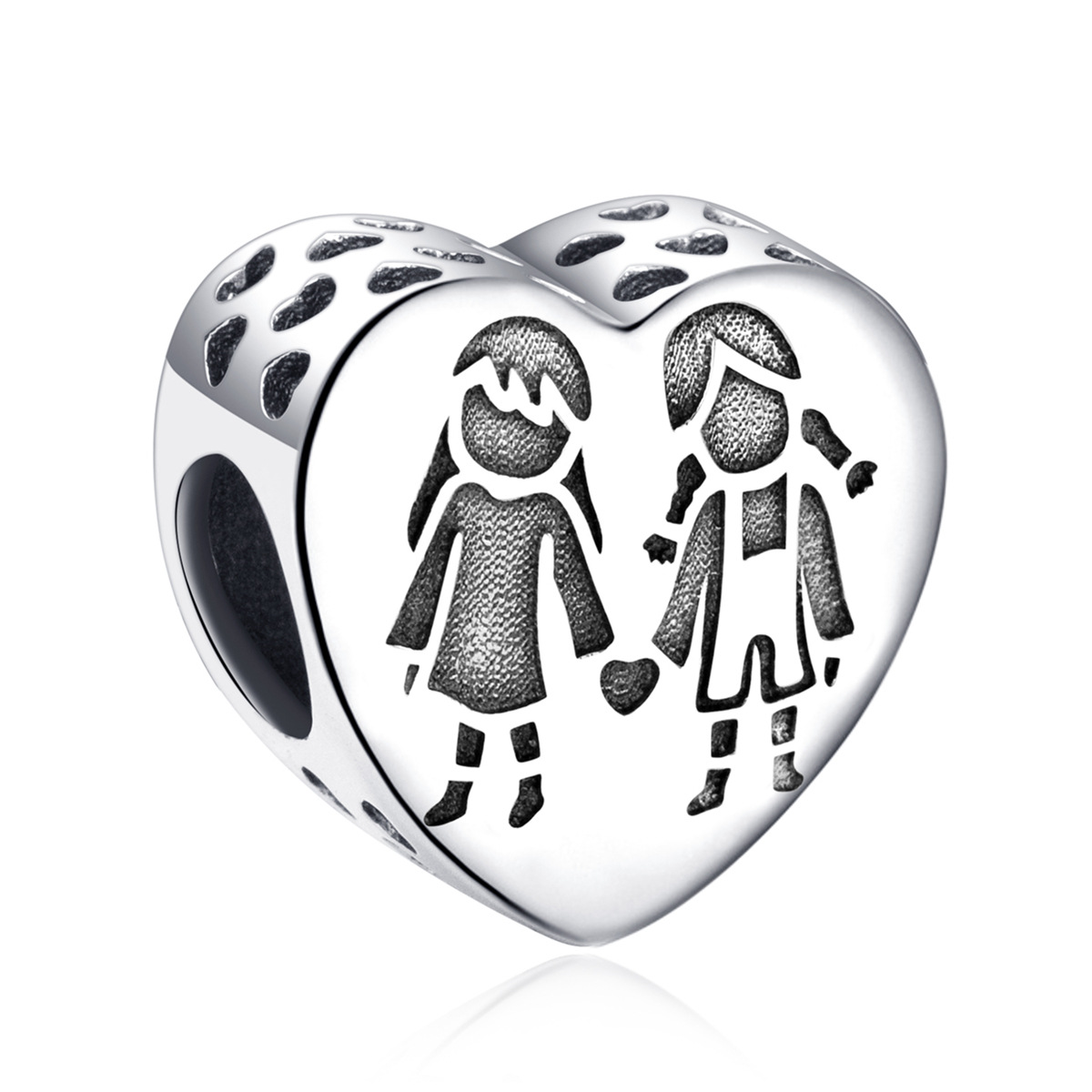 S925 sterling silver beaded DIY pendant