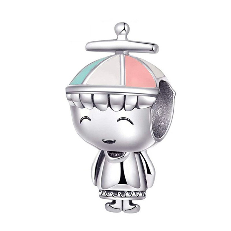 S925 sterling silver bead DIY pendant for little boy - Image 2