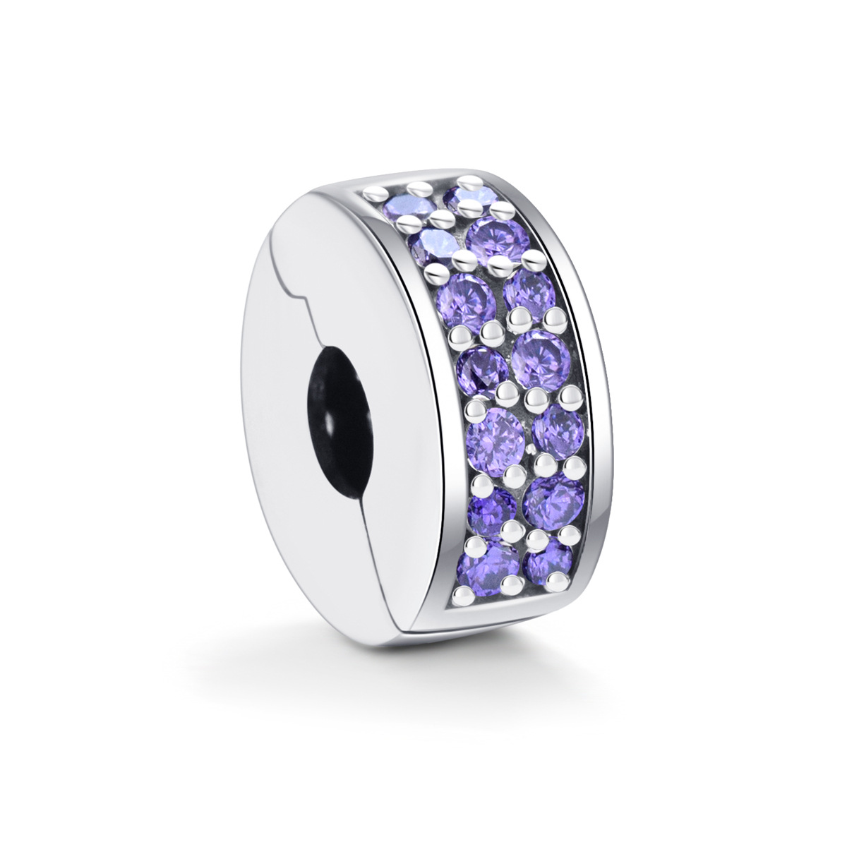 S925 sterling silver beaded DIY pendant with a buckle - Image 6