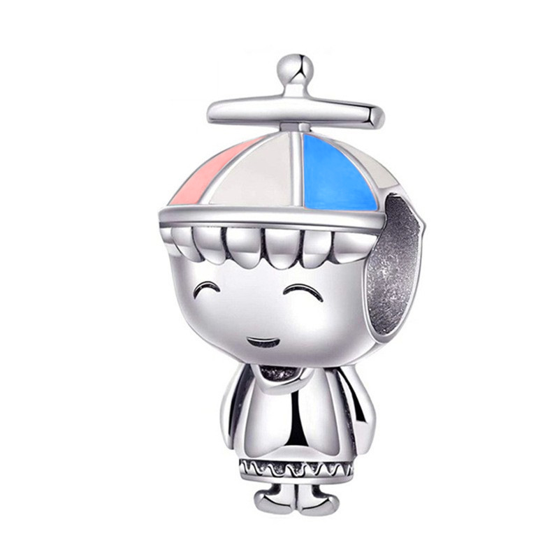 S925 sterling silver bead DIY pendant for little boy - Image 3