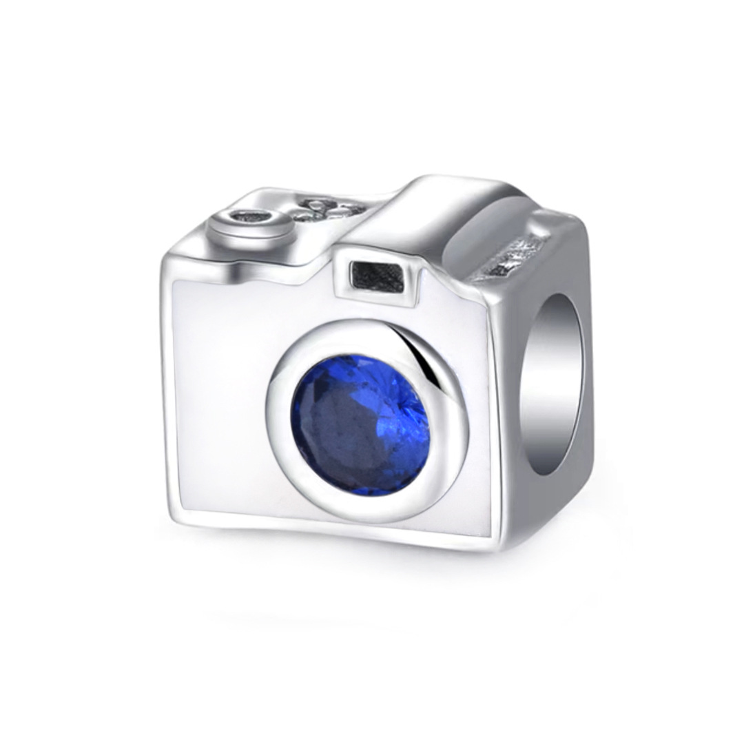 S925 sterling silver bead DIY pendant camera - Image 2