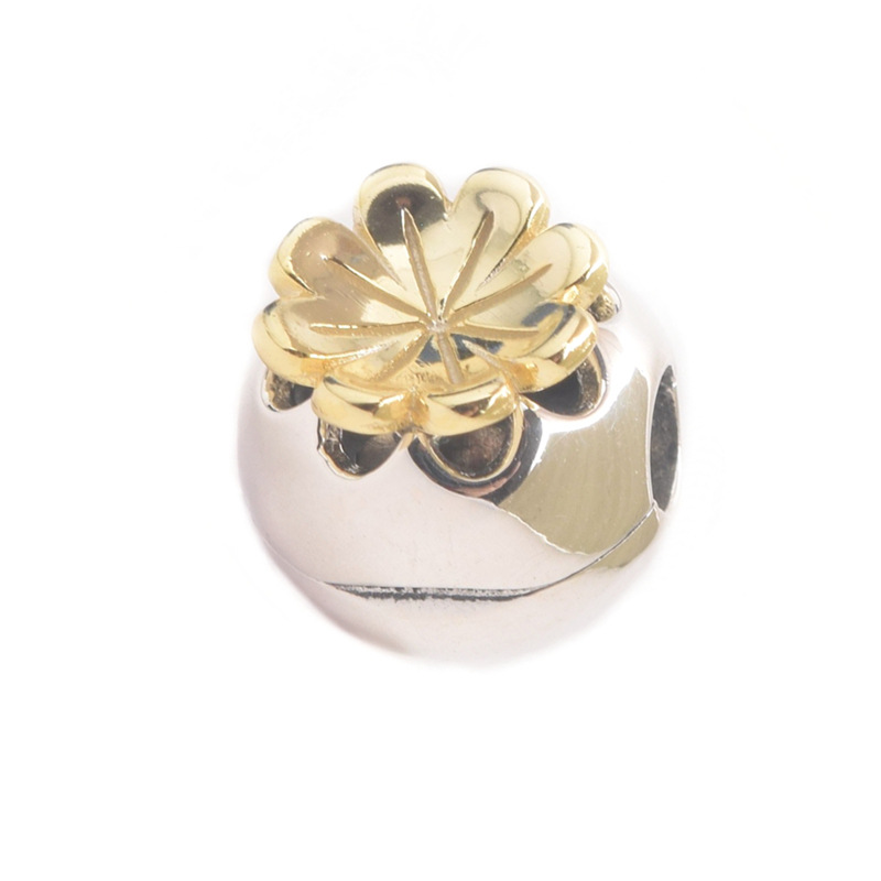 S925 sterling silver bead DIY pendant fixing buckle - Image 6