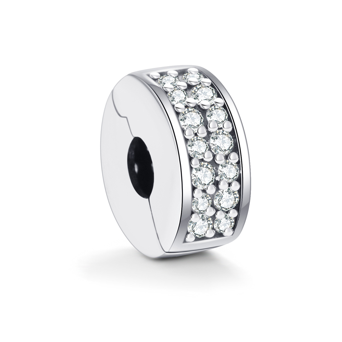 S925 sterling silver beaded DIY pendant with a buckle - Image 4