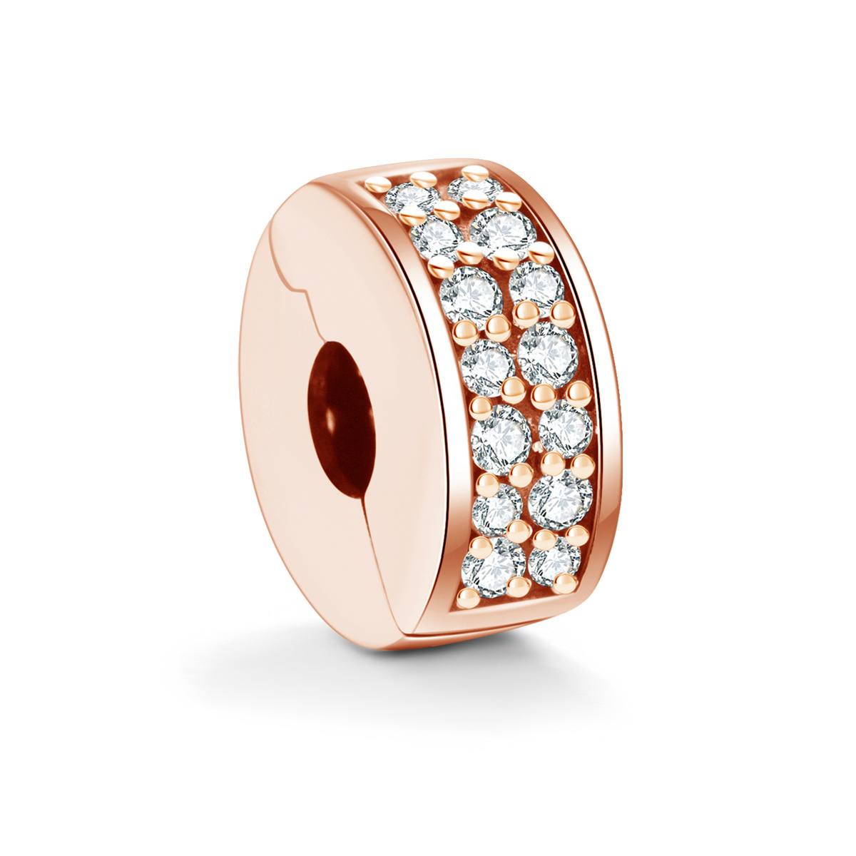 S925 sterling silver beaded DIY pendant with a buckle - Image 2