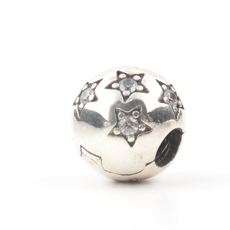 S925 sterling silver bead DIY pendant fixing buckle - Image 3