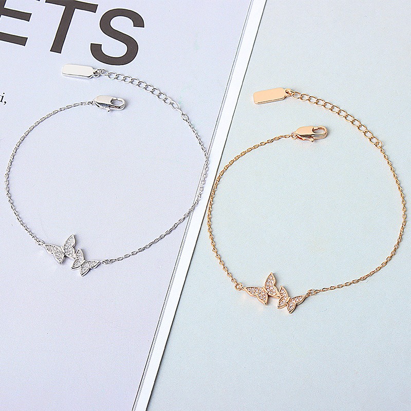 S925 sterling silver bracelet butterfly bracelet - Image 4