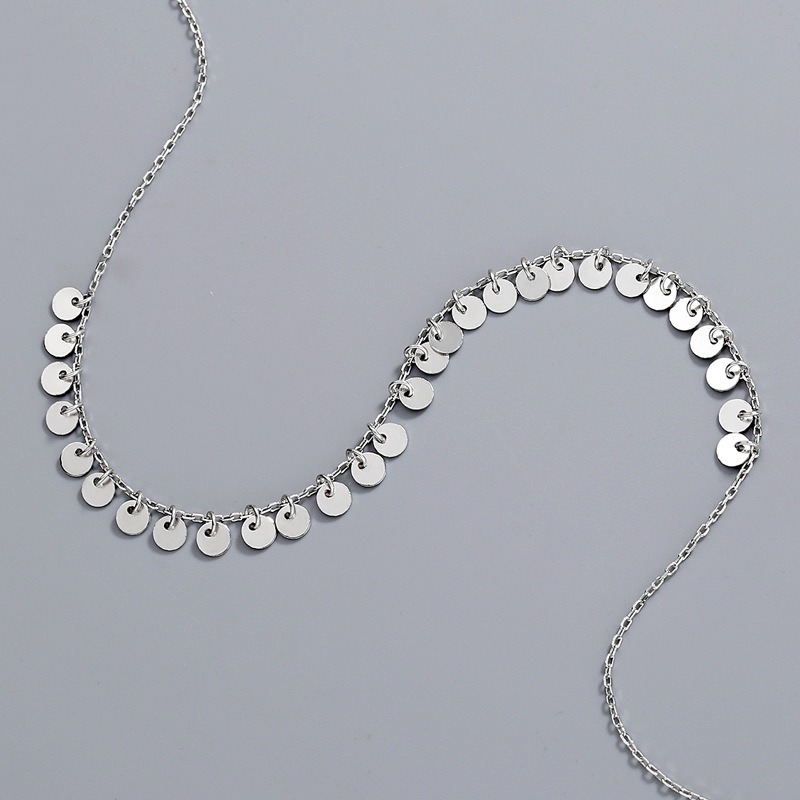 S925 sterling silver necklace original tassel pendant clavicle chain - Image 4