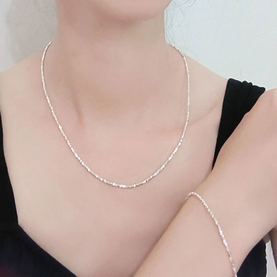 S925 sterling silver necklace clavicle chain - Image 5