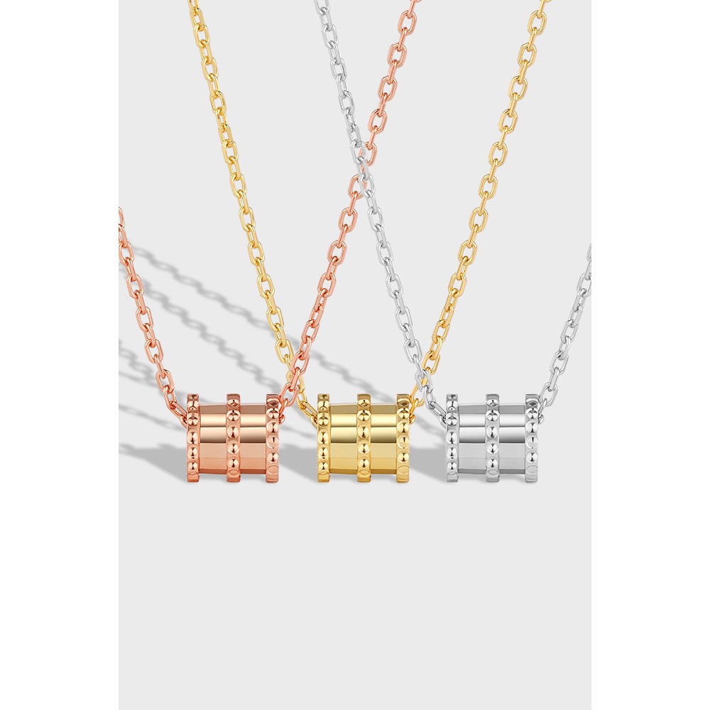 S925 sterling silver necklace small waist pendant clavicle chain