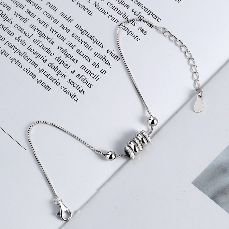 S925 sterling silver bracelet transfer bead bracelet - Image 3